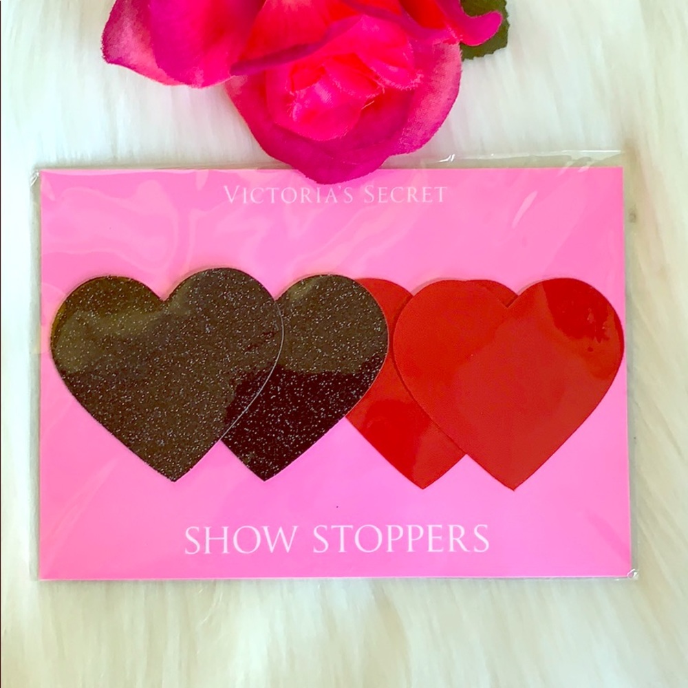❗️SOLD❗️NWT- VICTORIA SECRET SPARKLY HEART SHOW STOPPERS - Picture 1 of 4
